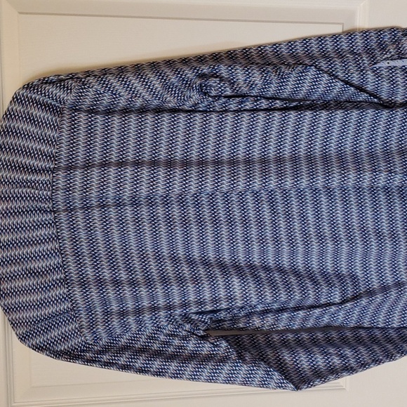 Bugatchi UOMO Slim fit blue graphic Print LS button down Size XL - Picture 7 of 11